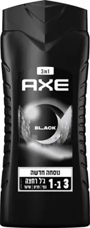 אקס ג'ל רחצה בלאק לגוף שיער ולפנים 400 מ "ל / AXE סופר מדיקה