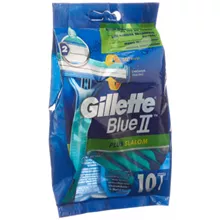 ג'ילט לבלו 2 פלוס סללום 10 יחידות מארז זוג / GILLETTE BLUE סופר מדיקה