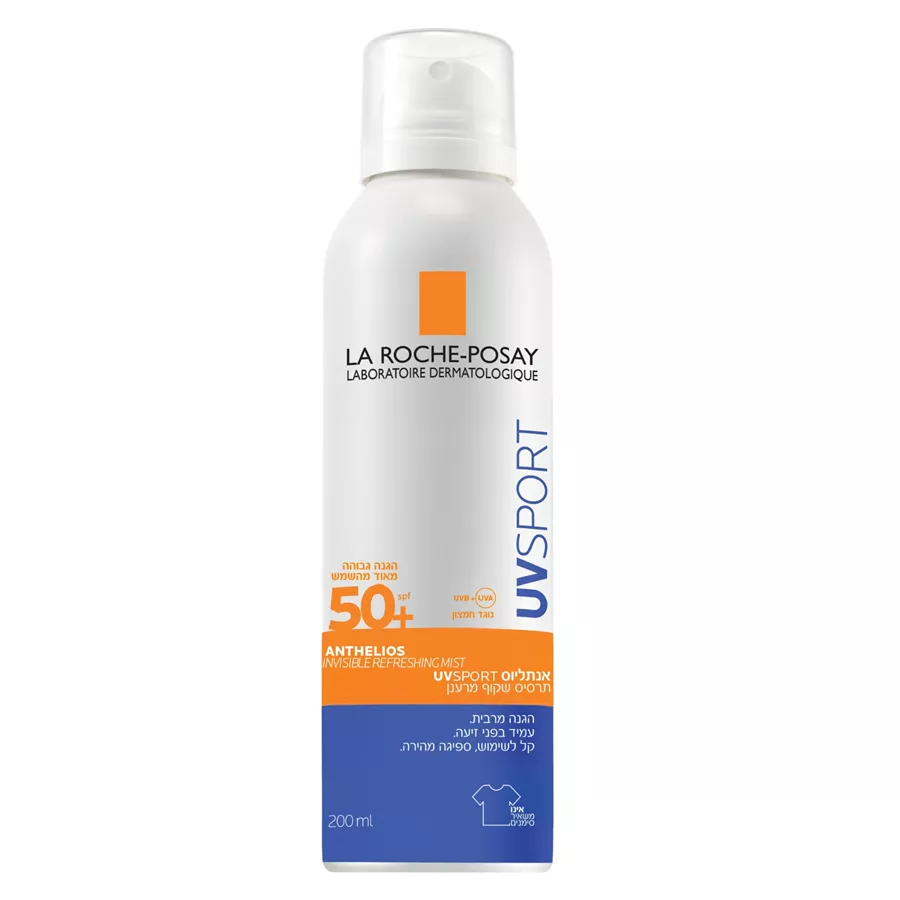 לה רוש פוזה אנתליוס UV Sport תרסיס שקוף מרענן SPF50+ הגנה גבוהה מאוד La Roche‑Posay Anthelios UV Sport Mist SPF50+ 200ml