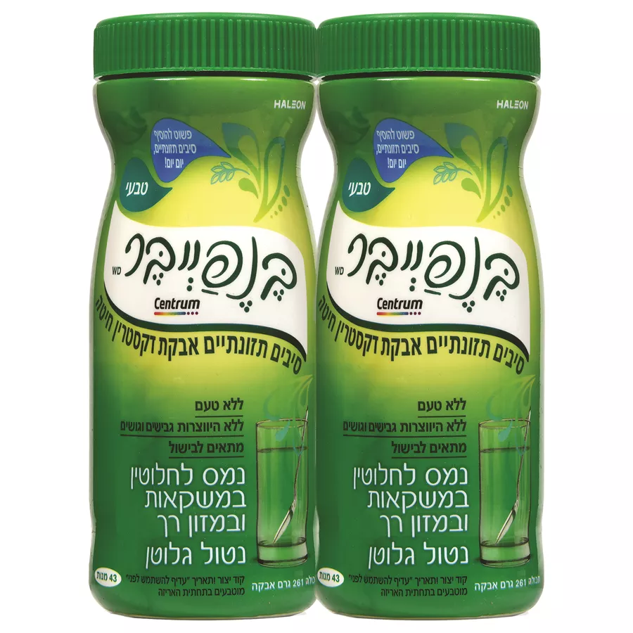בנפייבר סיבים תזונתיים זוג = 2 יחידות * 261 גרם  Benefiber