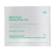 פד אלכוהול 70% אוכוהול 200 יחידות במארז / MEDIPLUS סופר מדיקה