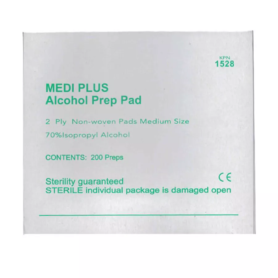 פד אלכוהול 70% אוכוהול 200 יחידות במארז / MEDIPLUS