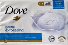 דאב סבון מוצק 25% לחות מכיל גרגירים רביעייה / Dove סופר מדיקה