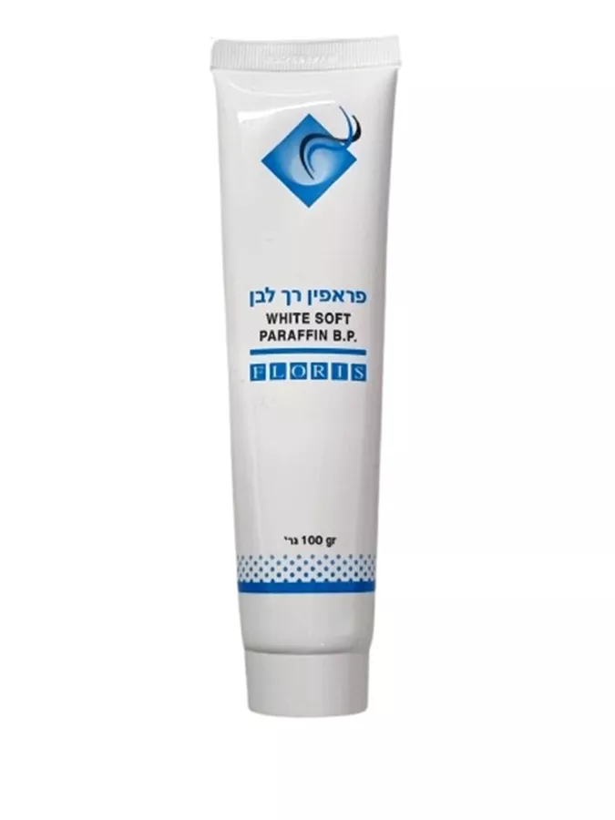 פראפין רך לבן 100 גרם / WHITE SOFT PARAFFIN