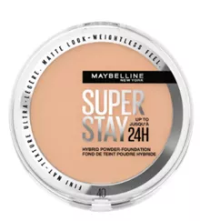 מייבלין פודרה עמידה 40  Maybelline SUPERSTAY 24H hybrid powder סופר מדיקה