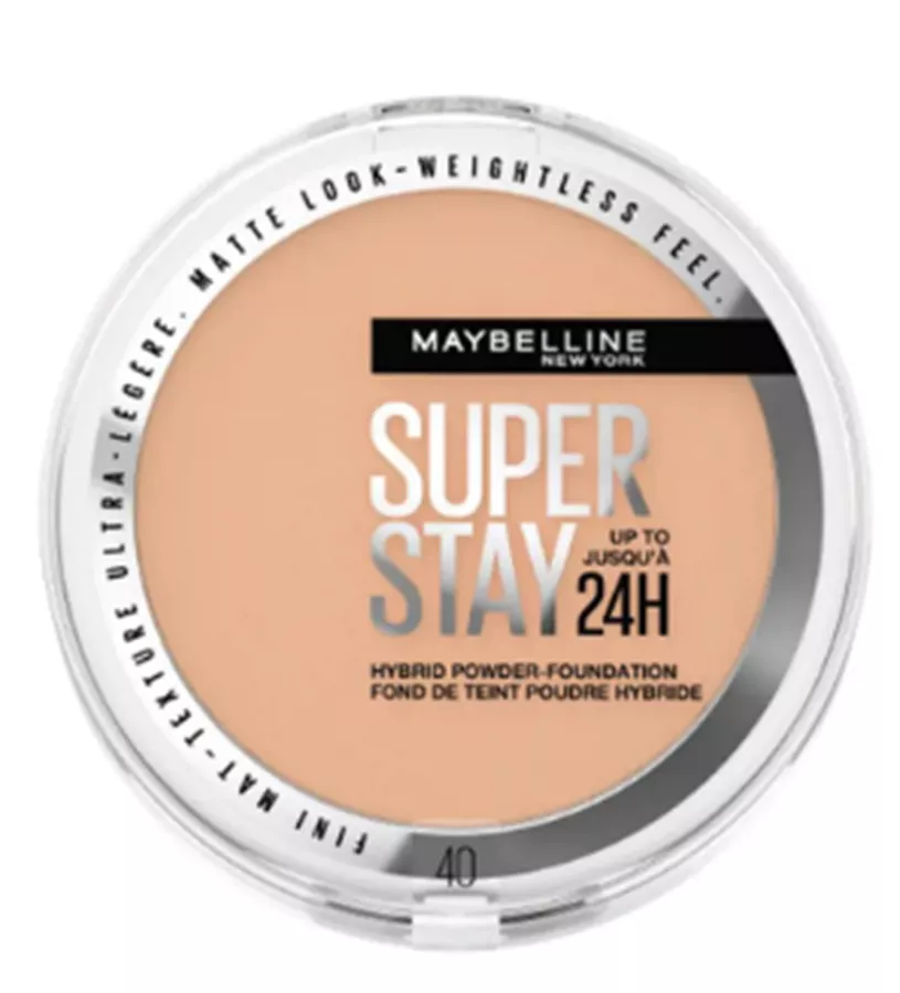 מייבלין פודרה עמידה 40  Maybelline SUPERSTAY 24H hybrid powder