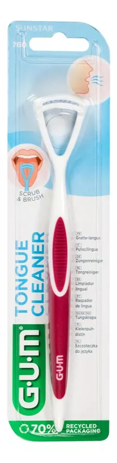 גאם מנקה לשון 760 לניקוי יעיל והסרת חיידקים / GUM TONGUE CLEANER