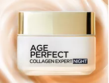 לוריאל פריז פרפקט קולוגן אקספרט קרם לילה L'Oreal Age Perfect Collagen Expert Collagen Re-tightening Night Cream סופר מדיקה