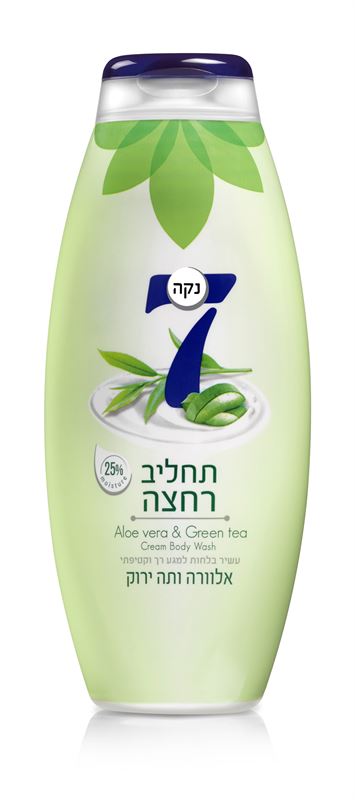 נקה 7 תחליב רחצה  אלוורה ותה ירוק 750 מל