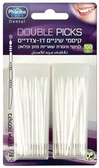 קיסמי שיניים דו צדדיים 100 יחידות במארז סופר מדיקה