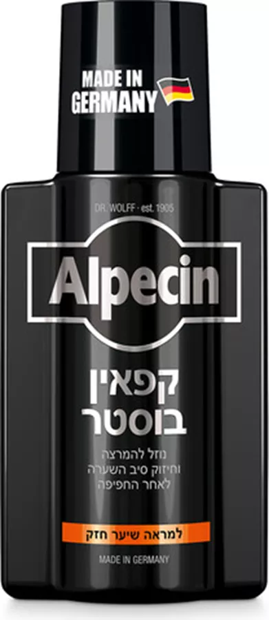 אלפסין קפאין בוסטר לשיער המהדורה השחורה 200 מ
