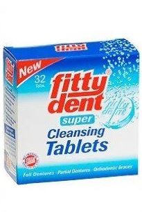 פיטידנט טבליות ניקוי לשיניים תותבות / FITTTY DENT סופר מדיקה