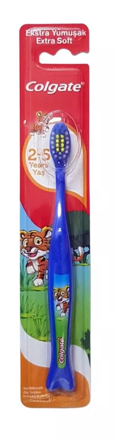 קולגייט מברשת שיניים לילדים בגילאי 2-5 מגוון צבעים לפי מלאי זמין Colgate