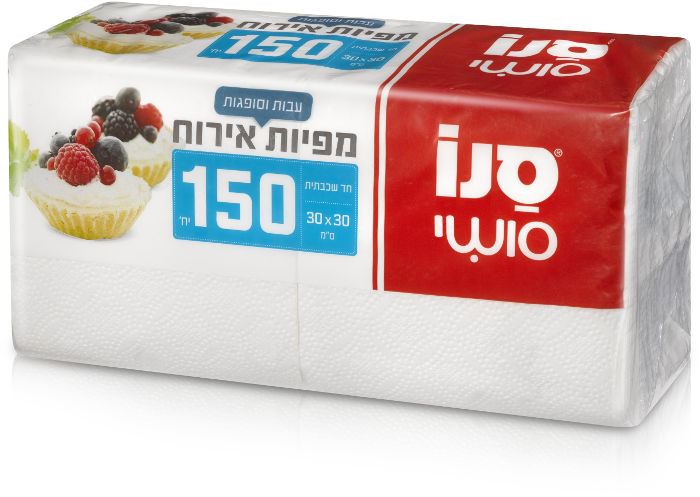 סנו סושי מפיות אירוח עבות וסופגות 150 יחידות / Sano