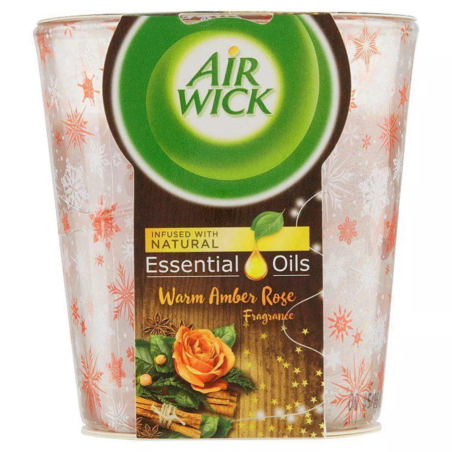 איירוויק נר ריחני בכוס אמבר רוז 105 גרם / AIR WICK