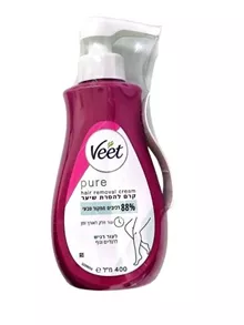 ויט קרם עם משאבה להסרת שיער לעור רגיל 400 מ"ל VEET סופר מדיקה