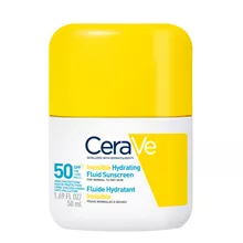 סרווה תחליב פנים מזין לעור רגיל עד יבש Cerave Invisible Hydrating Fluid SPF50 High Protection face 50 ml סופר מדיקה