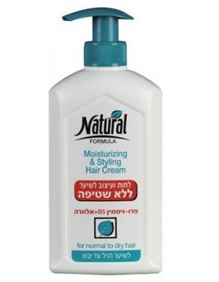 נטורל פורמולה לחות ועיצוב לשיער ללא שטיפה לשיער רגיל עד יבש NATURAL FORMULA סופר מדיקה