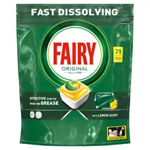 פיירי אורגינל למדיח הכלים לימון 71 קפסולות / Fairy סופר מדיקה
