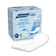 פדים אורגניים לספיגה קלה נורמל 14 יחידות / VUOKKOSET סופר מדיקה