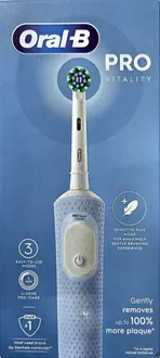 אורל בי מברשת שיניים חשמלית פרו ויטליטי לבן / ORAL B PRO VITALITY סופר מדיקה