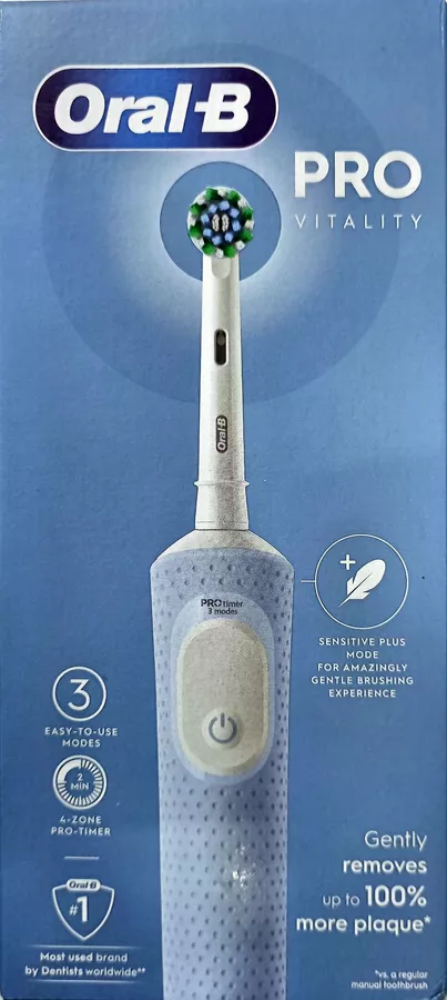 אורל בי מברשת שיניים חשמלית פרו ויטליטי לבן / ORAL B PRO VITALITY