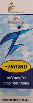 מאגמא 2+ ג'ל עיסוי לעור משחרר מקל ומרגיע 50 מ"ל / MagMa 2+ סופר מדיקה