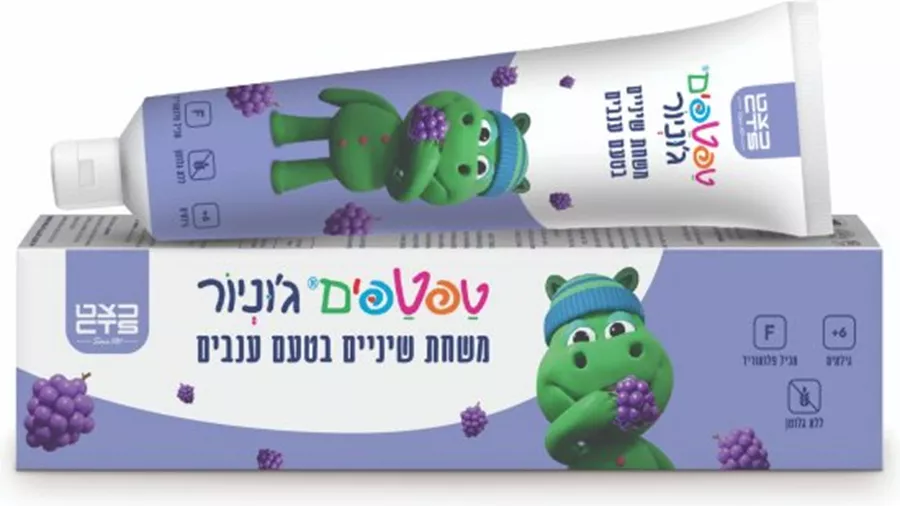 טפטפים ג'וניור משחת שיניים בטעם ענבים 50 מ