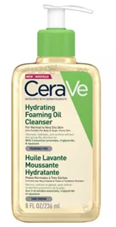 סרווה שמן רחצה מקציף מתאים לתינוקות CeraVe Hydrating Foaming Oil Cleanser 236 ml סופר מדיקה