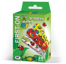 פלסטרים לילדים 25 יחידות FIRST ON סופר מדיקה