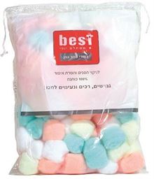 בסט כדורי צמר גפן 100 יחידות / Best סופר מדיקה