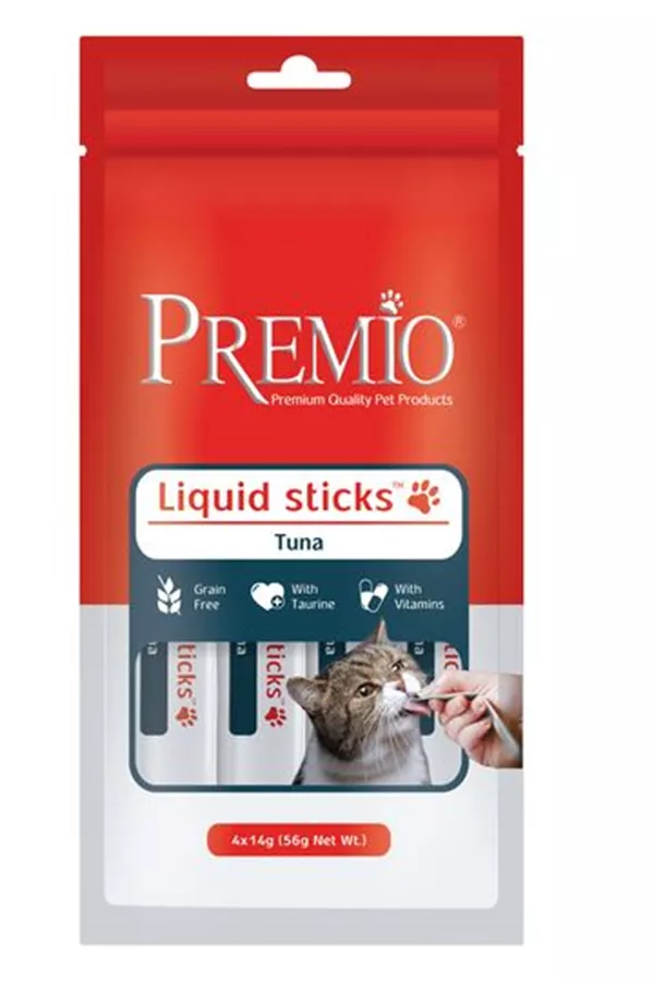 פרמיו חטיף רך רטוב לחתול עם דג טונה 56 גרם / PREMIO