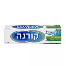 קורגה אולטרה קרם 40 גרם - להצמדת שיניים תותבות / Corega סופר מדיקה