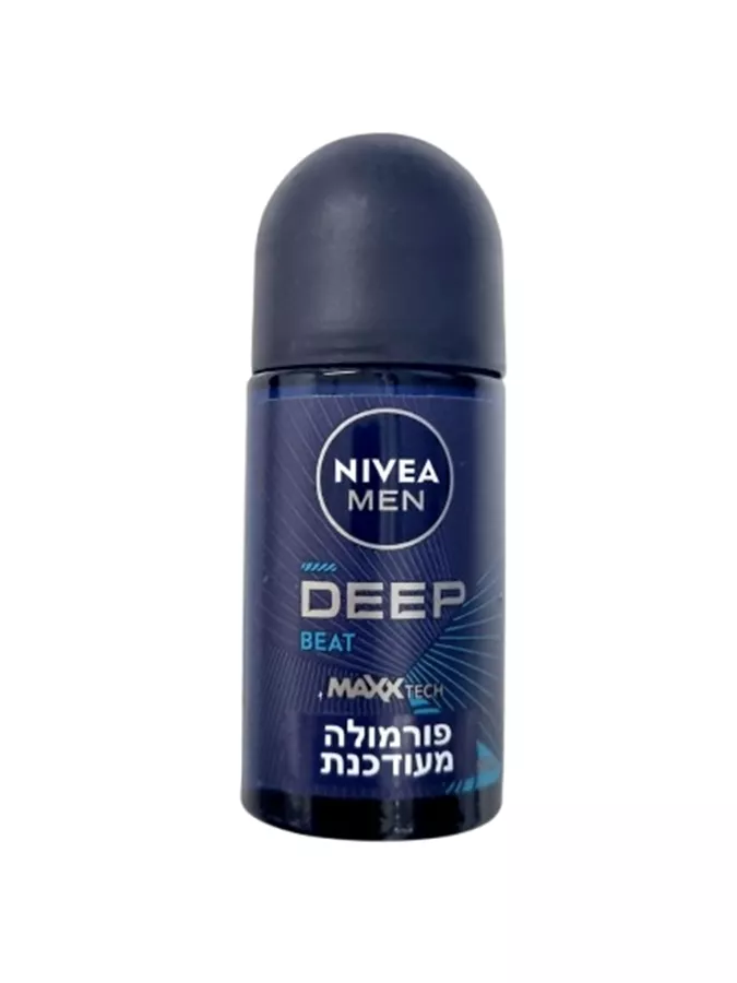 ניוואה מן דאודורנט רול און לגבר דיפ ביט כחול פורמולה מעודכנת 50 מ