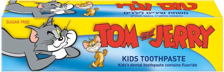טום וג'רי משחת שיניים בטעם מסטיק 50 גרם