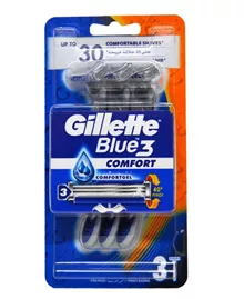 ג'ילט בלו 3 קומפורט 3 סכינים / GILLETTE סופר מדיקה