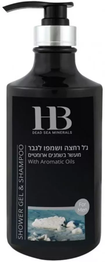 HB ג'ל רחצה ושמפו לגבר מועשר בשמנים ארומטיים 780 מ