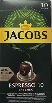 ג'ייקובס 10 קפסולות קפה אספרסו אינטנסו מספר 10 / Jacobs סופר מדיקה