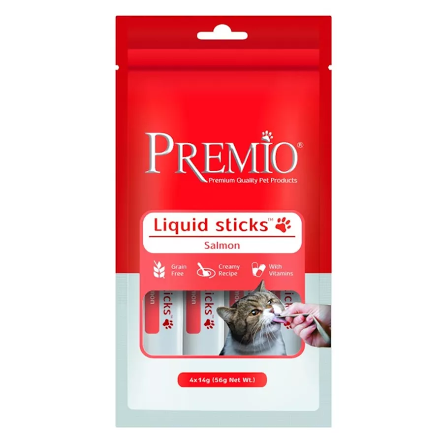 פרמיו חטיף רך רטוב לחתול עם סלמון 56 גרם / PREMIO