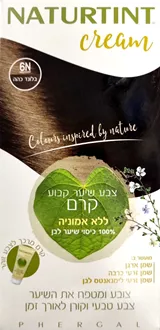 נטורטינט שימו לב ! קרם צבע לשיער ! 6N בלונד כהה / NATURTINT סופר מדיקה