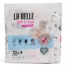 לה בל מגבוני בד לחים לתינוקות 72 מגבונים במארז / LA BELLE סופר מדיקה