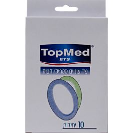 טופ מד פד עיניים סטרילי דביק 10 יחידות / TOP MED
