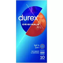 דורקס אוריגינלס קונדומים 10 יחידות XL סופר מדיקה