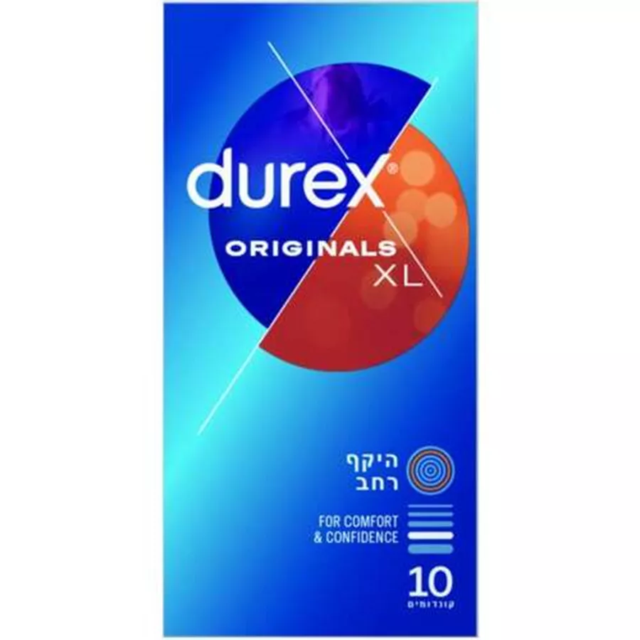 דורקס אוריגינלס קונדומים 10 יחידות XL