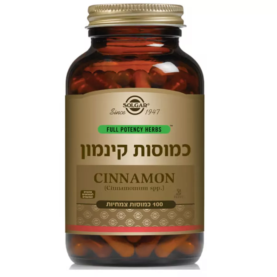 סולגאר כמוסות קינמון 100 כמוסות במארז / CINNAMON