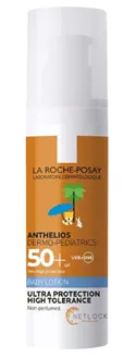לה רוש פוזה אנתליוס תחליב הגנה לתינוק La Roche-Posay Anthelios Dermo-Pediatrics Baby Lotion SPF50+ 50ml סופר מדיקה