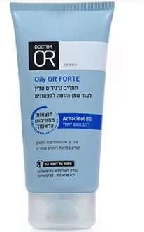 ד"ר עור תחליב גרגירים עדין לעור שמן הנוטה לפצעונים Oily OR Forte סופר מדיקה