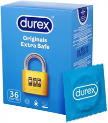 דורקס 36 יחידות קונדומים / EXTRA SAFE סופר מדיקה