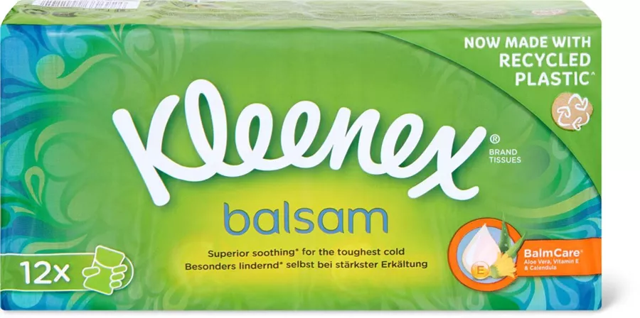 קלינקס טישו בלסם 12 יחידות במארז / KLEENEX