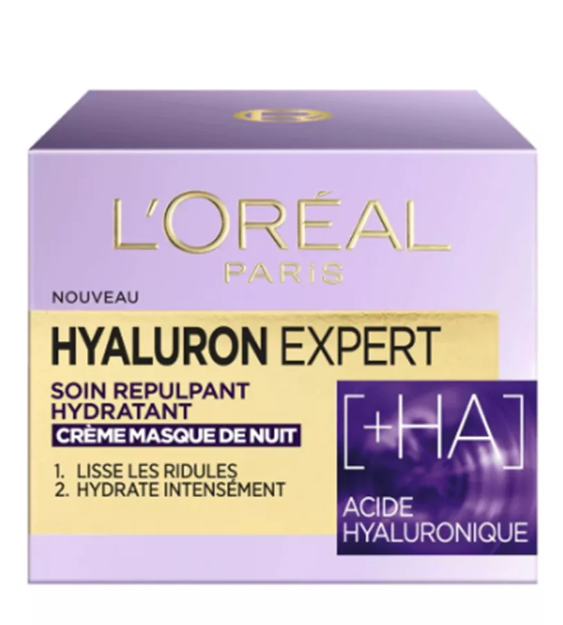 לוריאל דרמו היאלורון אקספרט קרם לילה Loreal Hyaluron Expert Night Cream 50ML